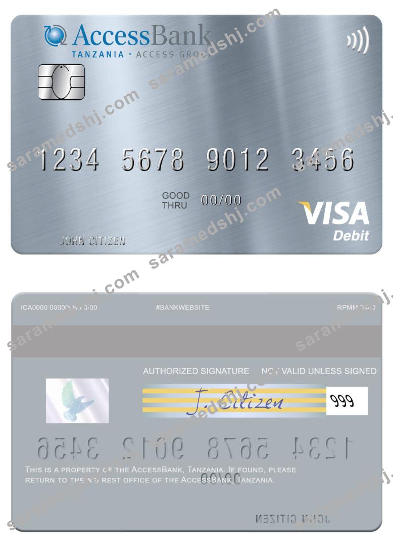 Tanzania AccessBank visa debit card